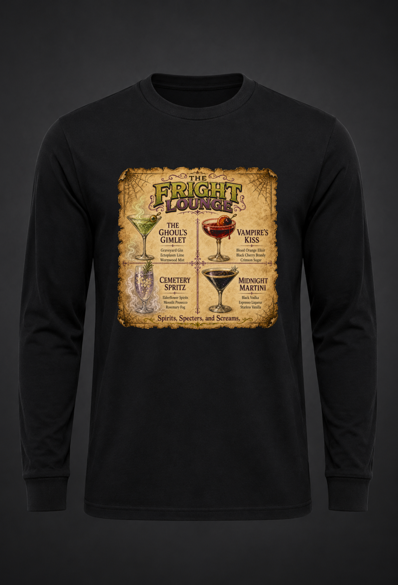 Drink Menu Long-Sleeve Tee