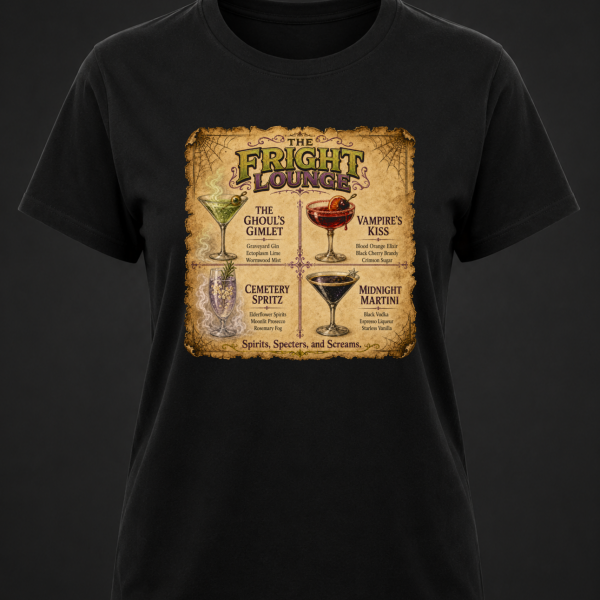 Drink Menu Ladies Fitted Tee