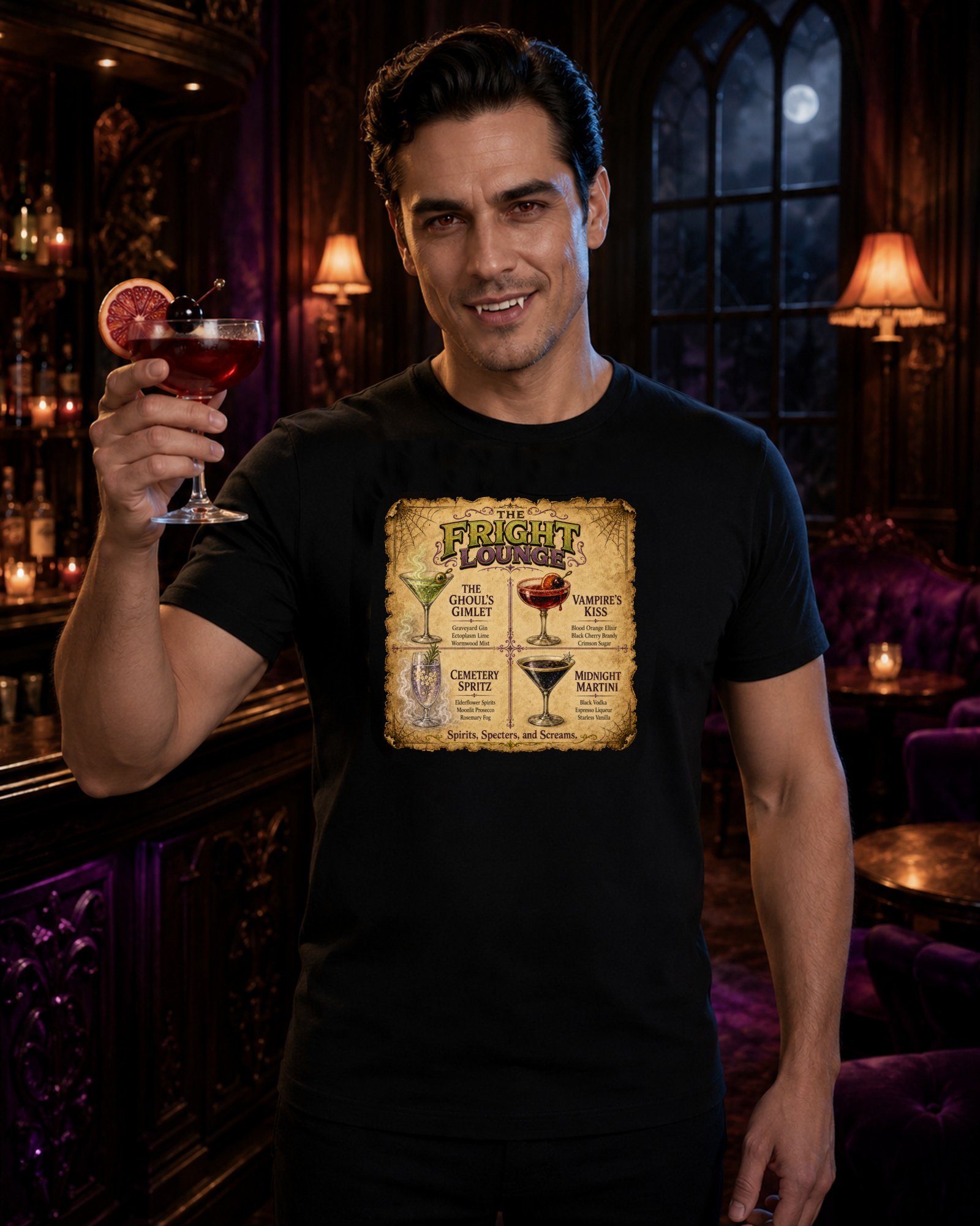 Drink Menu Unisex Tee lifestyle photo