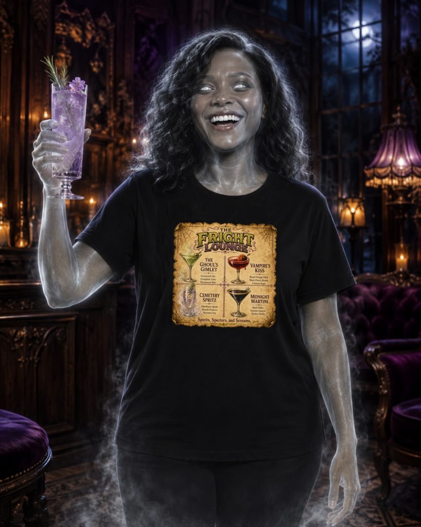 Drink Menu Ladies Fitted Tee lifestyle photo